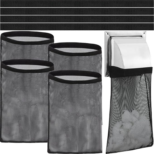 4Pcs Dryer Vent Lint Catcher, Dryer Lint Catcher, Lint Trap Catcher Dust Bag for Outdoor Indoor Dryer Vent Capturing Lint and Dust