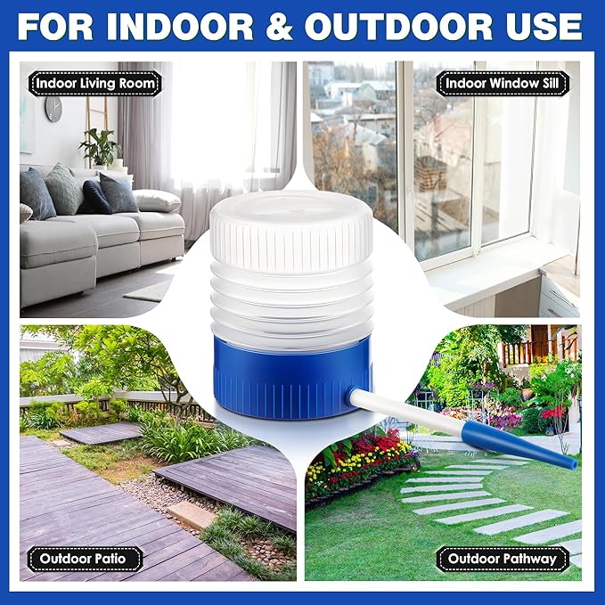 Qualirey 1 Pack Diatomaceous Earth Powder Duster with 6 Inch Extension Nozzle, Diatomaceous Earth Powder Duster for Pest Control, Sprayer for Indoor and Outdoor Use