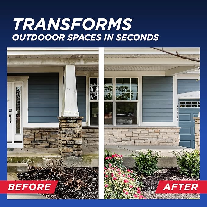 30 SECONDS Outdoor Mold & Mildew Stain Remover | Concentrate | Gallon | Vinyl Siding Fences Patios & More