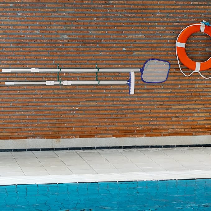 UNCO Pool Pole Hanger - 2 Pack, Pool Equipment Hooks for Poles and Hose, Accessories