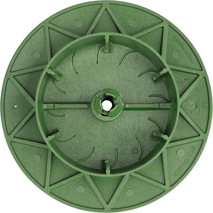 NDS 420C Pop-Up Drainage Emitter, fits 3-Inch and 4-Inch Sewer and Drain Fittings, Works with Drainage Systems Including Catch Basins and Channel Drains, Green