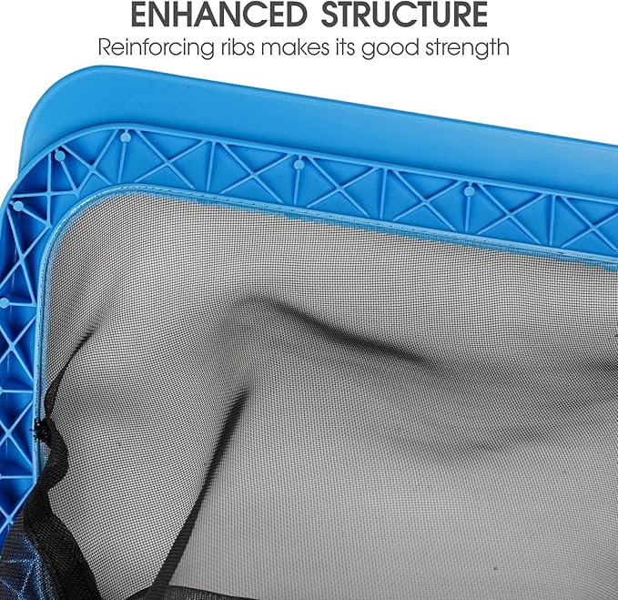 TidyMister Pool Skimmer Net with Self-Repair Fine Nylon Mesh Bag, Pool Leaf Rake for Above Ground Pools & In-ground Pools, Pool Nets for Cleaning - Original Series(No Pole)