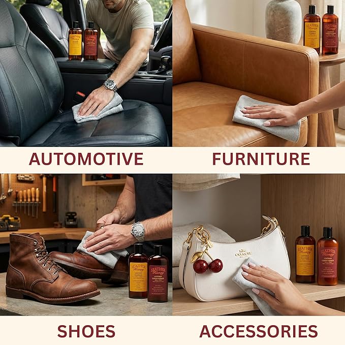 Leather Honey Best Leather Conditioner Since 1968. For Use on Leather Apparel, Furniture, Auto Interiors, Shoes, Bags and Accessories. Non-Toxic and Made in the USA!