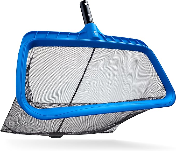 Pool Skimmer Net for Leaves - Leaf Rake for Pool Cleaning // Swimming Pool Leaf Net - Heavy Duty, Reinforced Frame, Large Capacity Pool Rake // The Ultimate Pool Rake for Pools (Pole Sold Separately)