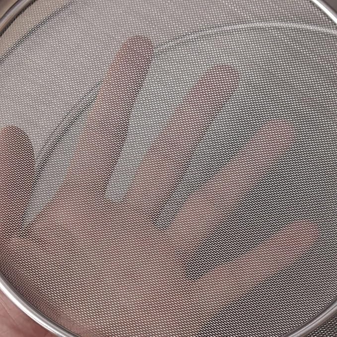8 Inch Grease Splatter Screen Guard Stainless Steel Splash Screen Protector Guards with Handle Splash-Proof Frying Pan Mesh Pot Lid Cover for Kitchen Cooking Gadgets