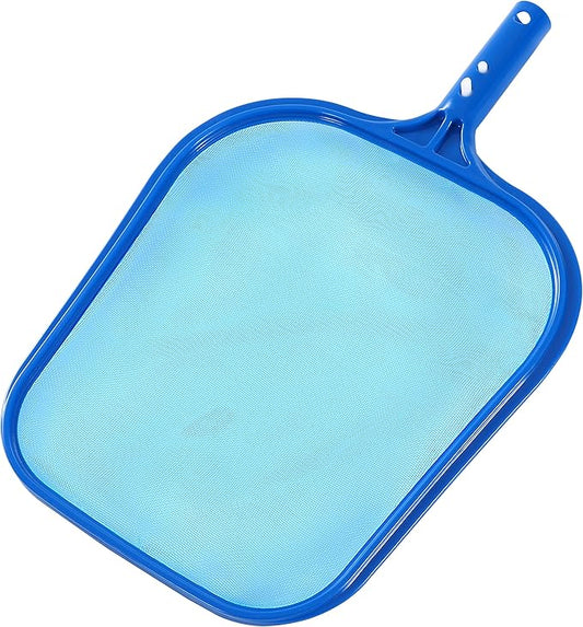 Pool Skimmer - Pool Net with Solid Plastic Frame, Skimmer Net with Fine Mesh Net, Pool Net for Cleaning Leaf of Swimming Pools, Spas, Hot Tubs and Fountains