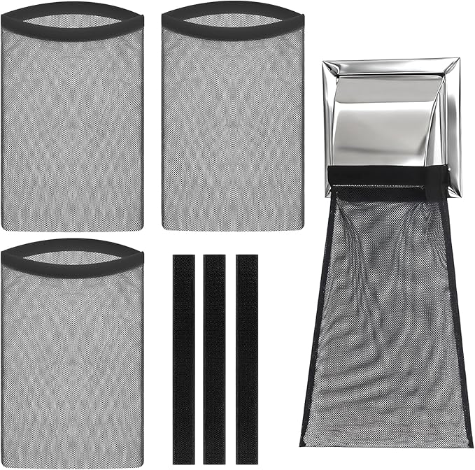 3 Pcs Dryer Lint Catcher, Dryer Vent Lint Catcher, Lint Trap Catcher for Dryer Vent, Lint Trap Catcher Dust Bag for Outdoor Indoor Dryer Vent