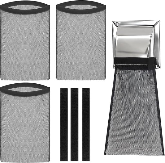 3 Pcs Dryer Lint Catcher, Dryer Vent Lint Catcher, Lint Trap Catcher for Dryer Vent, Lint Trap Catcher Dust Bag for Outdoor Indoor Dryer Vent