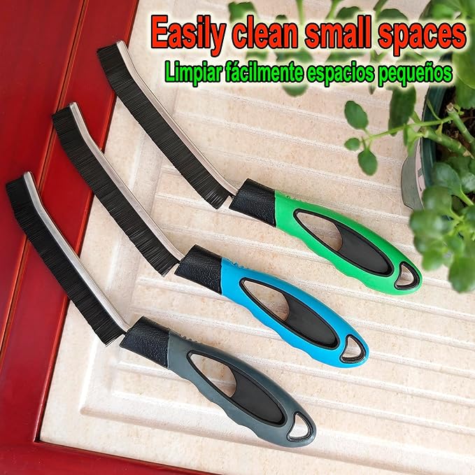Crevice Cleaning Brush – Perfect for Cleaning Tight, Hard-to-Reach Spaces Like Gaps, Corners, and Edges – Grout Brush, Small Cleaning Brush, Sink Brush, Tile Cleaning Brush, Gap Brush for Cleaning
