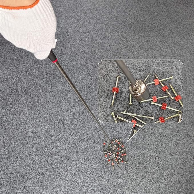 20 lb.Telescopic magnetic pickup. From 7 to 31 inches / 185-760mm. For difficult to reach home sink drains, car keys, bolts, nuts and screws, etc.