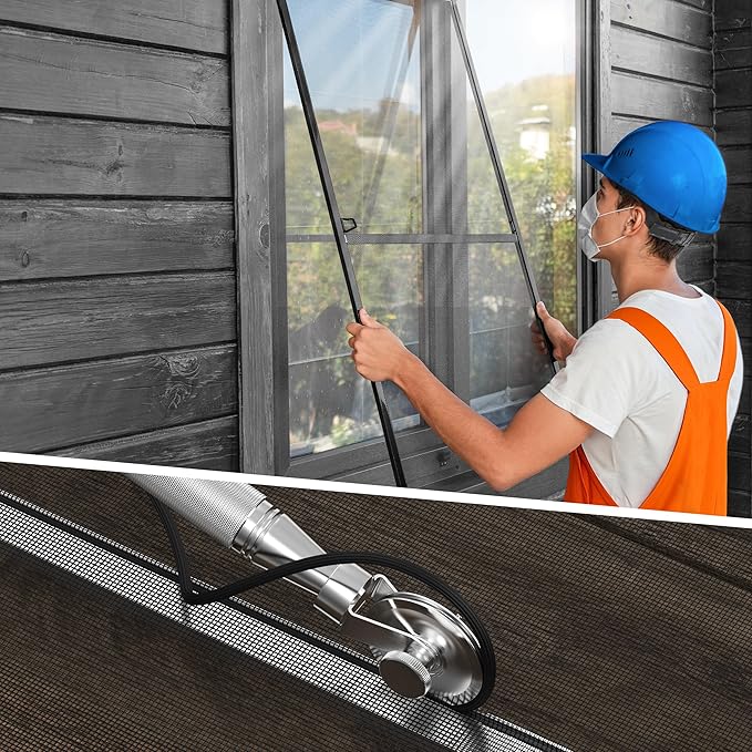 MAGZO Heavy-Duty Screen Roller Tool Kit, Best Stainless Steel Material Withstand Thousands of Use, Spline/Repair Tool with 3 Wheel Types for Installing/Replacing Window/Door Screens, Easy to Handle