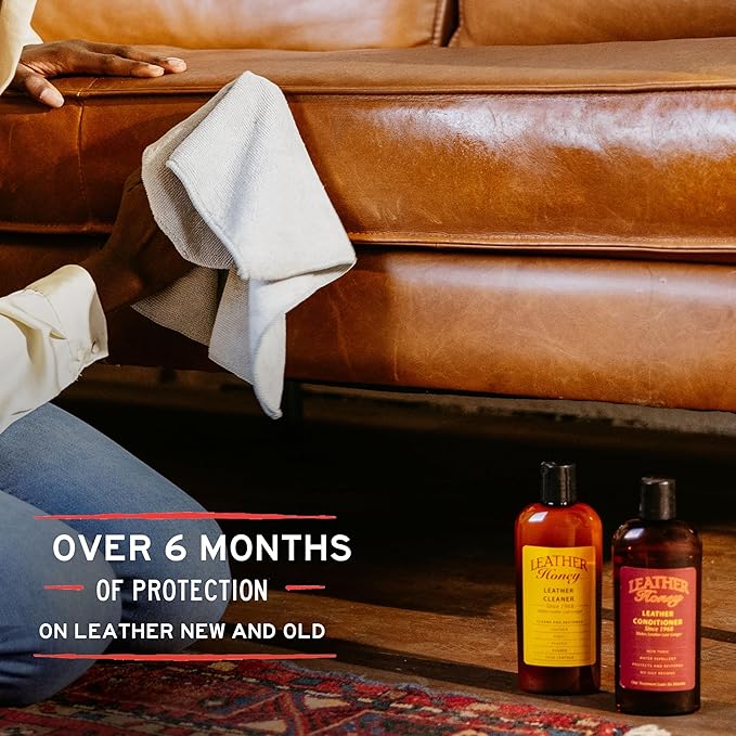 Leather Honey Best Leather Conditioner Since 1968. For Use on Leather Apparel, Furniture, Auto Interiors, Shoes, Bags and Accessories. Non-Toxic and Made in the USA!