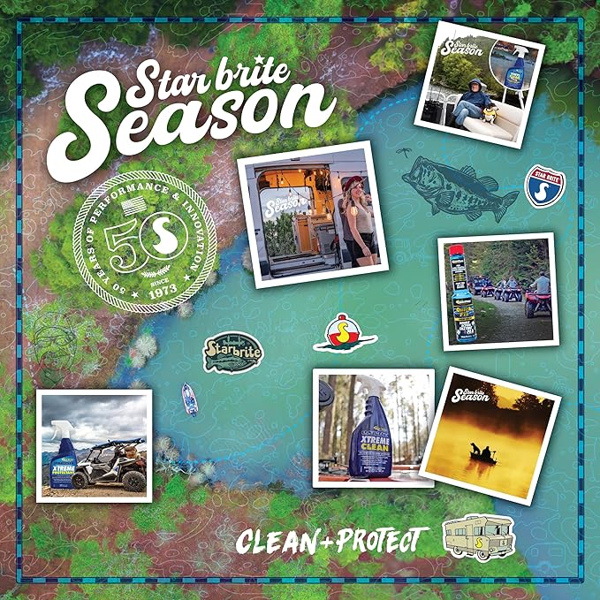 STAR BRITE Multipurpose Detail Brush 3-Piece Set – Includes Nylon, Brass & Stainless Steel Brushes – Durable, Ergonomic, Compact – Ideal for Vehicles, Boats, Household & Outdoor Cleaning