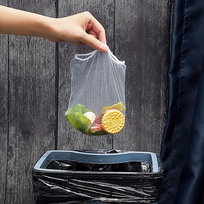 200PCS Large Size Filtering Mesh Bags for Kitchen Sink Triangle Tri-Holder Filter Kitchen Sink Strainer