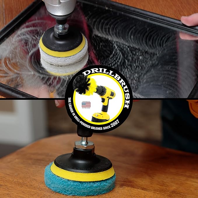 Cleaning Supplies - Bathroom Accessories - Scrub Pads - Floor Scrubber - Shower Cleaner - Scouring Pad Kit - Bath Mat – Bathroom Sink - Drill Scrubber - Attachment - Soap Scum, Hard Water Stains