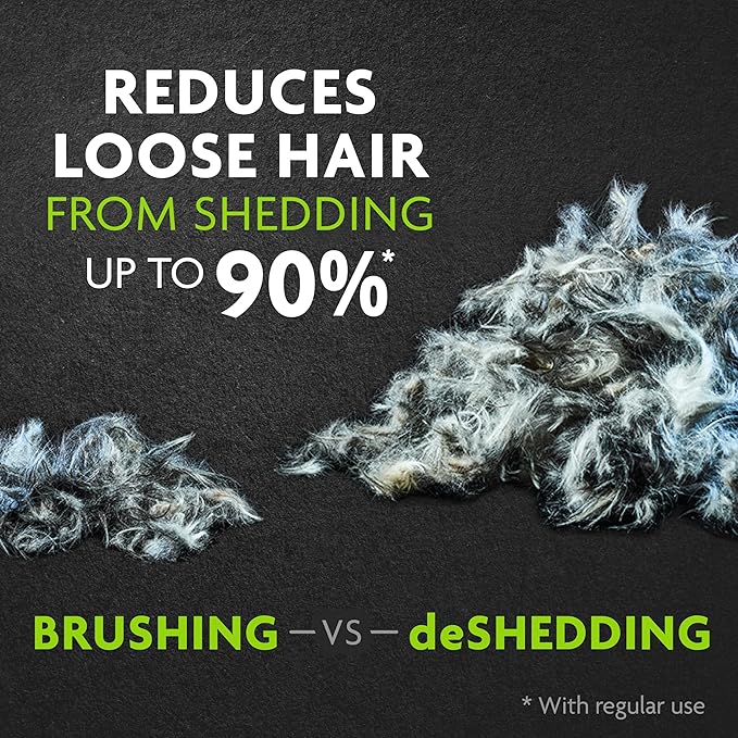 FURminator Large Dog Undercoat deShedding Tool for Long Hair, Reduces Loose Hair From Shedding