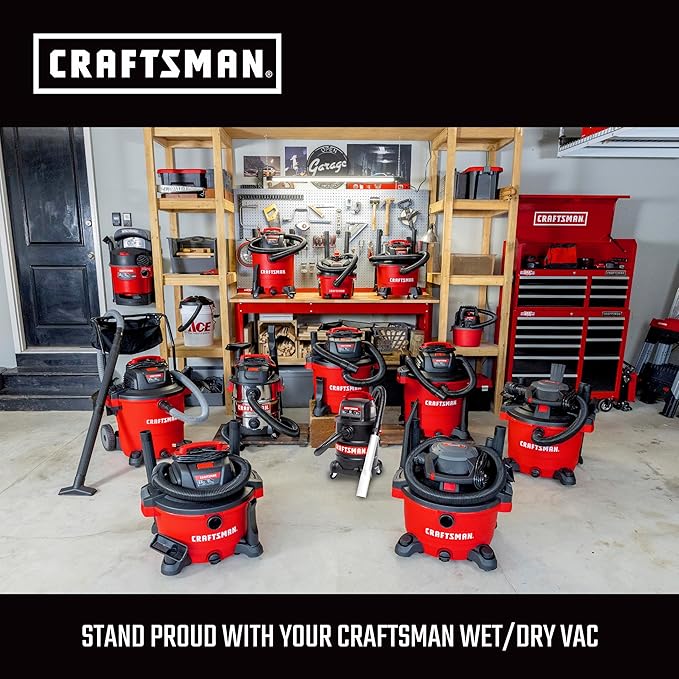 CRAFTSMAN CMXZVBE38654 1-1/4 in. Wet Nozzle/Floor Brush Wet Dry Vac Attachment, Industrial-Grade Shop Vacuum Accessory for Cleaning Liquid Messes and Hard Surfaces, Fits 1-1/4 in. Hose Diameter