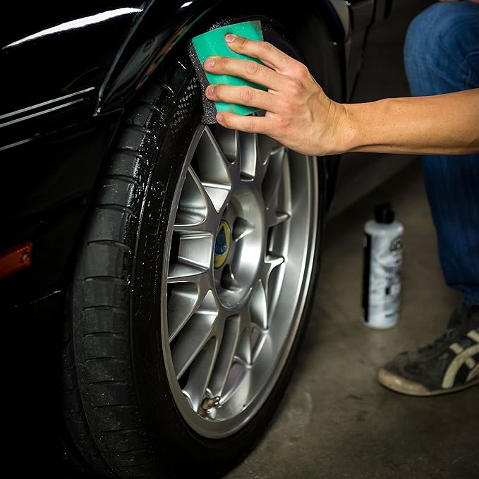 Chemical Guys Wonder Wave Durafoam Tire Shine Applicator Pads - Foam Pads for Applying Tire Dressings, Protectants, Wax, Polish and Car Detailer Products for Trucks and SUVs - 2 Pack