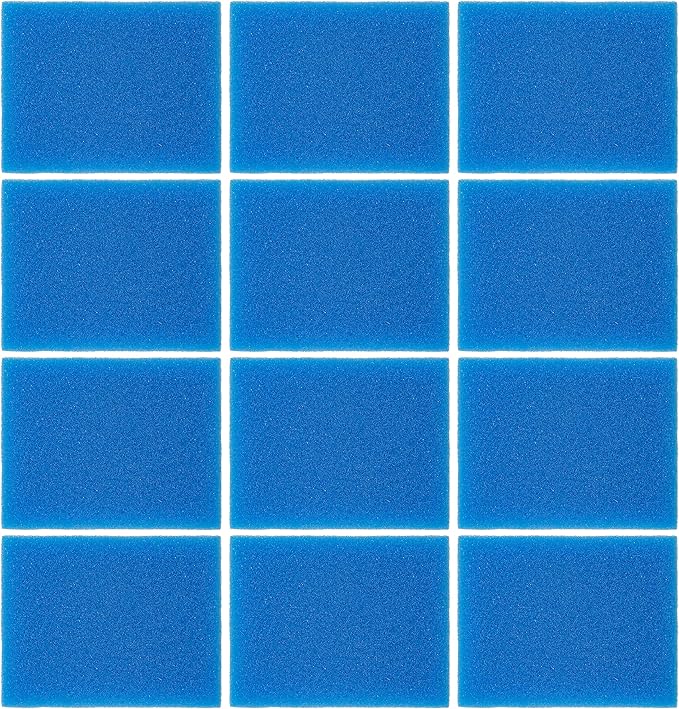 12PCS Filter Sponges Replacement Compatible with Tineco IFloor HF10E-01, Complete Cordless Wet Dry Vacuum Cleaner Spare Parts Accessories (Blue)